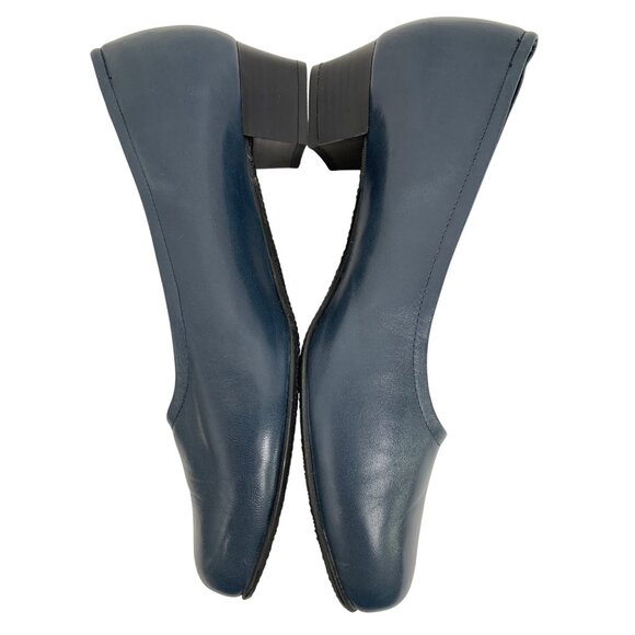 SAS Lucia Womens Leather Slip-On Low Heels Size 8M Blue Italy Z10671 Comfort - Picture 8 of 10